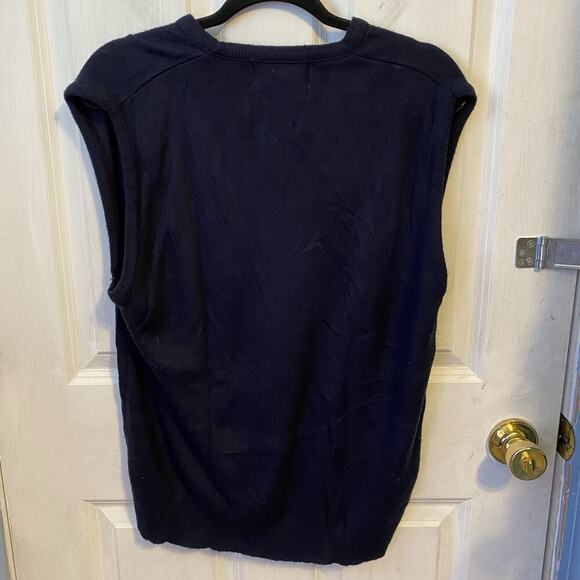 Y2K Troy Hill Men Sweater Vest Sz XL 100% DuPont Orlon USA Made Soft QuiteLuxury - Picture 7 of 7